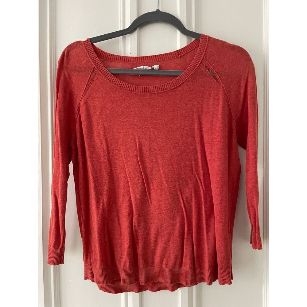Velvet brand lightweight orange sweater S
